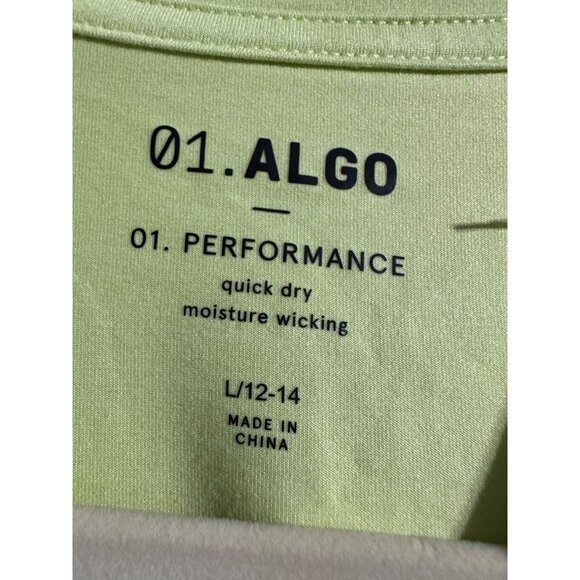 01. Algo Boys Quick Dry Performance Long Sleeve Size L 12/14 NWOT - Picture 3 of 5